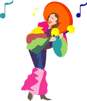 300x346 Clipart Dance Hat Mexican