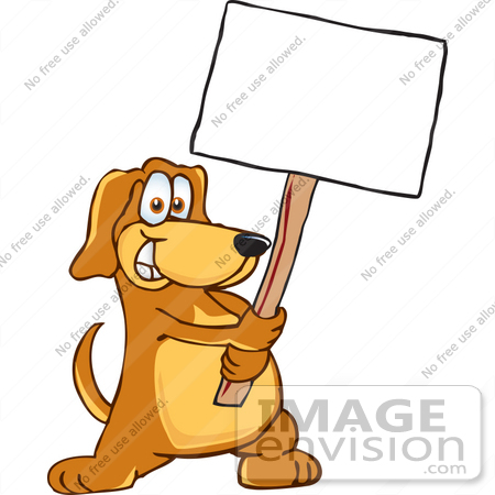 450x450 Clip Art Graphic Of A Cute Brown Hound Dog Cartoon Character