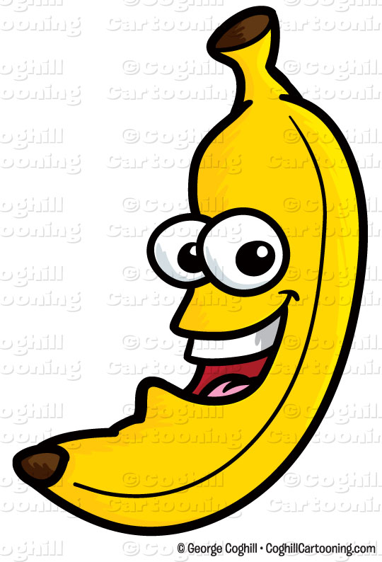 540x794 Cartoon Banana Clip Art Stock Illustration