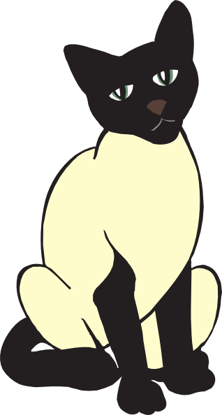 318x594 Siamese Cat Clip Art