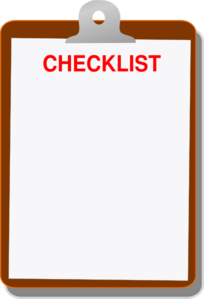 204x299 Clipboard Checklist Clip Art