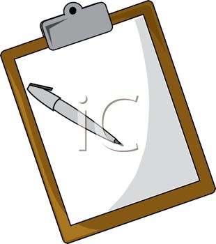 310x350 Royalty Free Clip Art Imagefice Clipboard With A Piece
