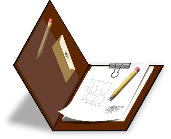 600x485 Brown Clipboard Clip Art