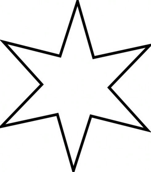 490x557 Star Black And White Clipart