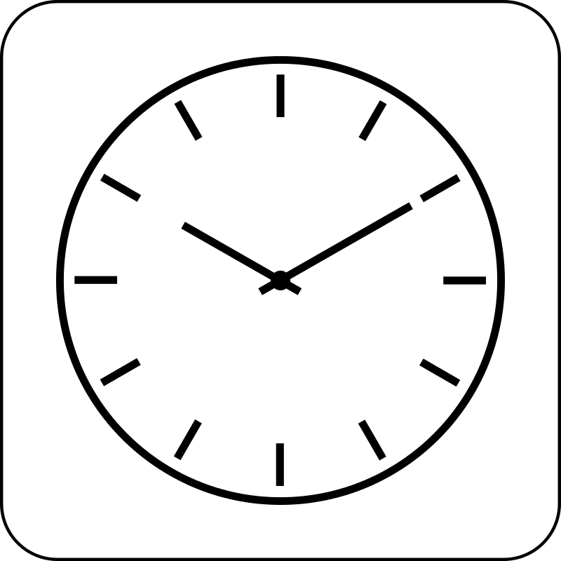 800x800 Watch Clipart Square Clock