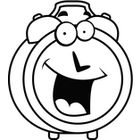 140x140 Black And White Clipart Clock