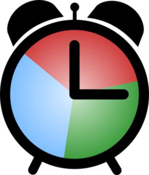 300x352 Colouful Clipart Alarm Clock