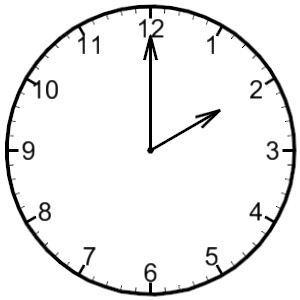 300x300 Noon Clock Clipart