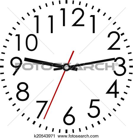 450x470 Clipart Arabic Clock