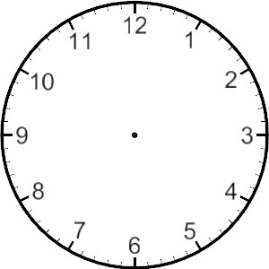 300x300 Clock Face Clipart