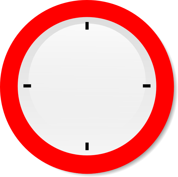 600x598 No Hands Modern Clock Clip Art