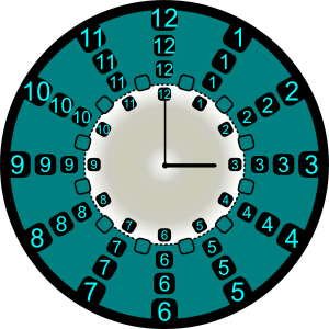300x300 Clock Clip Art