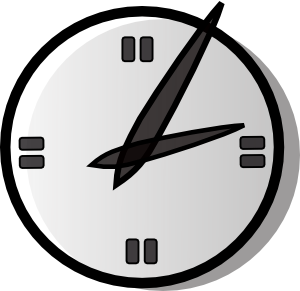 300x291 Analogue Clock Clip Art