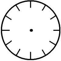 200x200 Clock Clipart Blank
