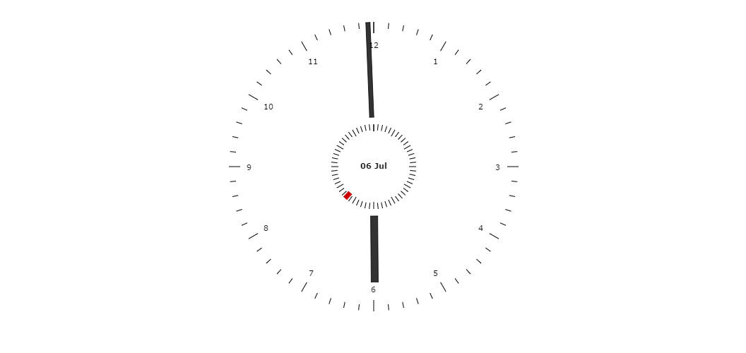 1056x500 Clock With Two Faces