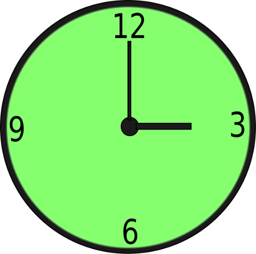 500x496 Free Green Clock Clipart