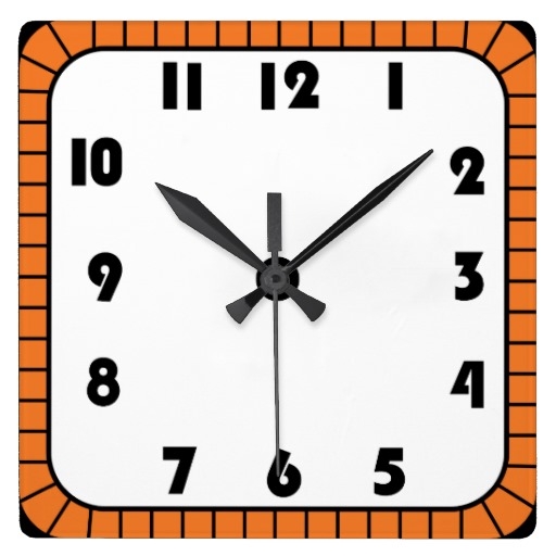 512x512 Square Clock Clipart