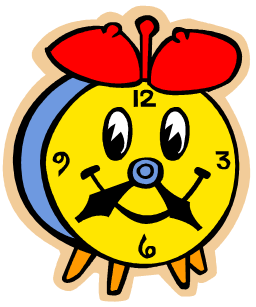 256x307 Clip Art Cartoon Clock Clipart