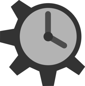 297x299 Gear Clock Png, Svg Clip Art For Web