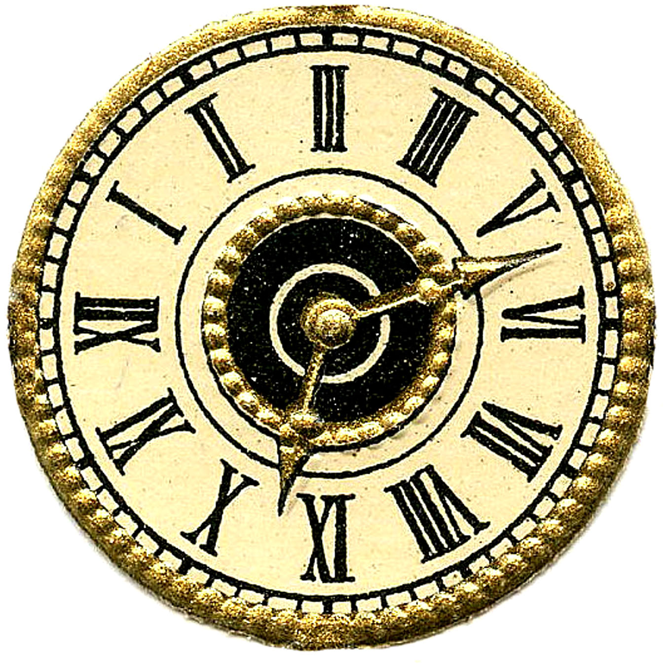 1350x1352 Steampunk Clipart Antique Clock