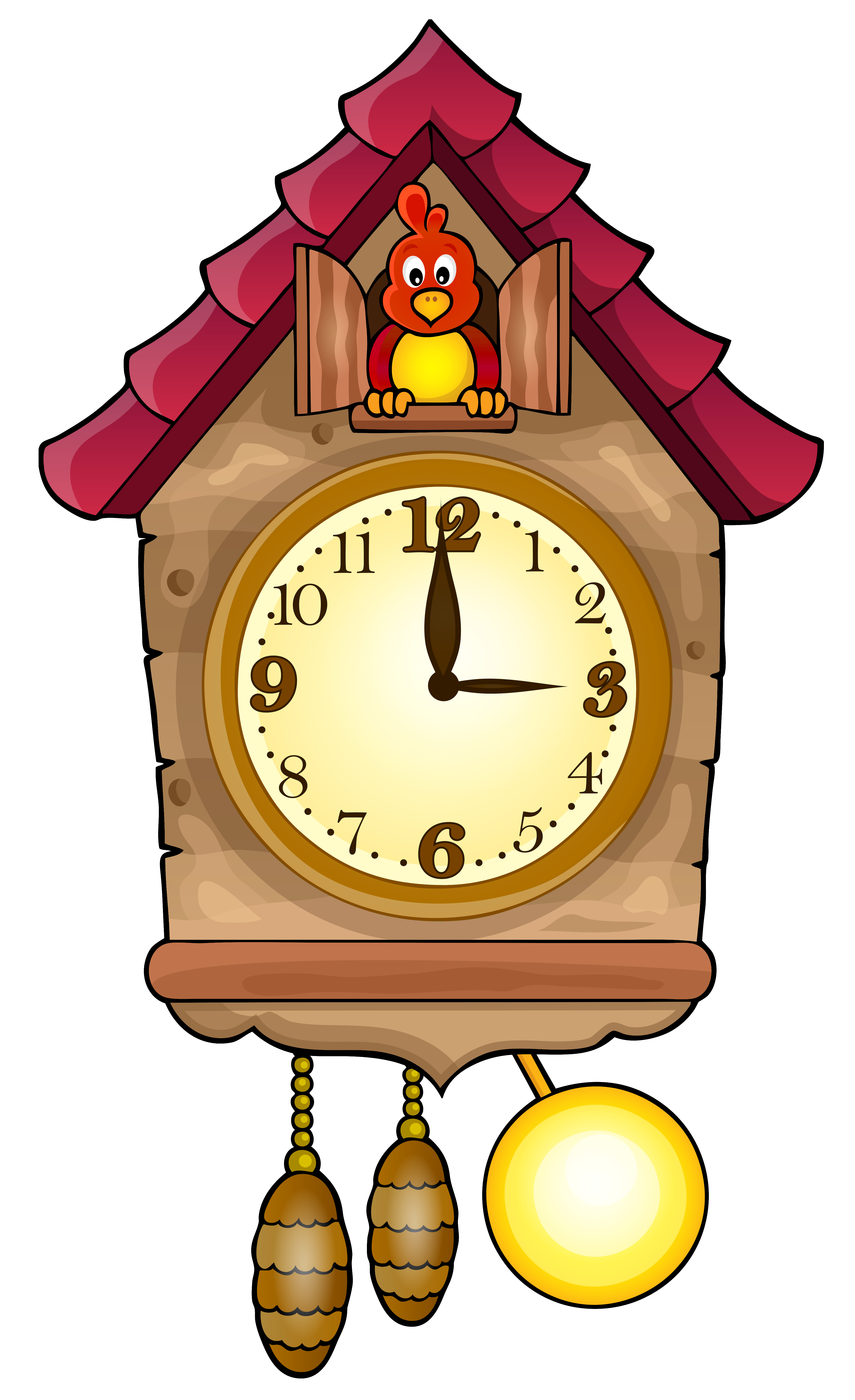 3768x6170 Cuckoo Clock Clipart