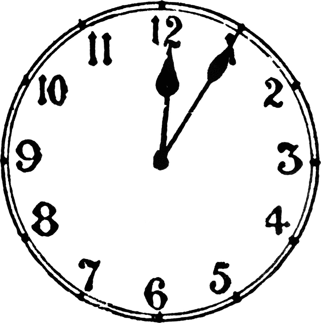 637x640 Clock Clipart Minute