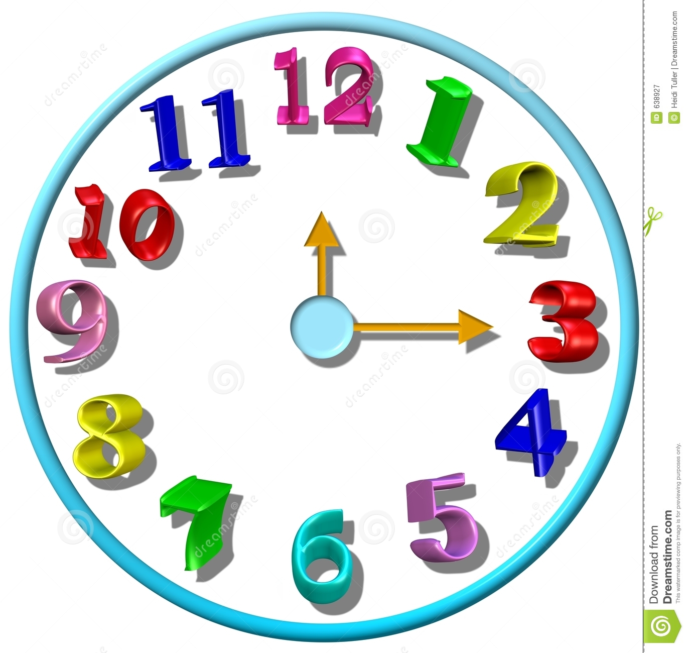 1371x1300 Kids Wall Clock Clipart