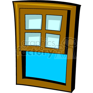 300x300 Royalty Free Exterior Window 147506 Vector Clip Art Image