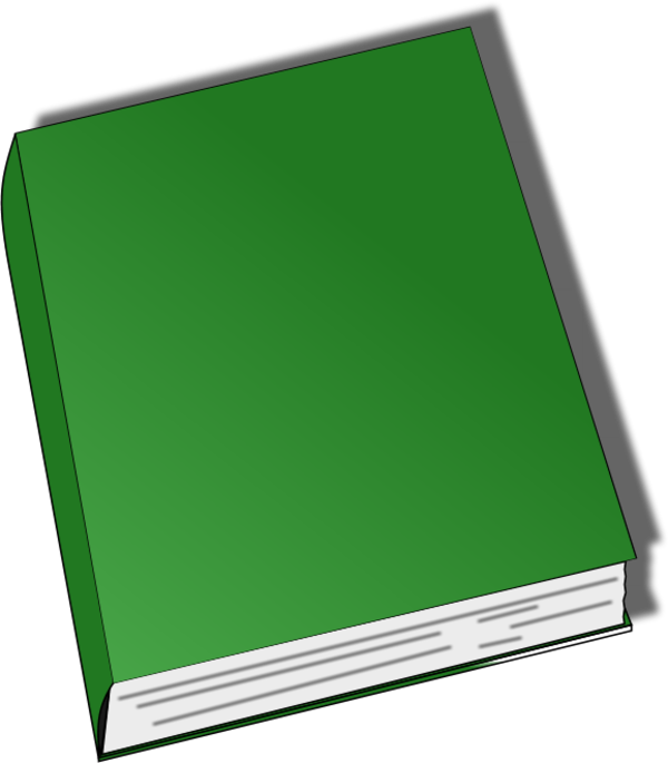600x685 Image Of Closed Book Clipart