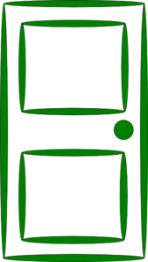 168x296 Door Green Clip Art