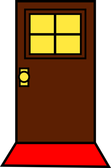 365x550 Image Of Closed Door Clipart