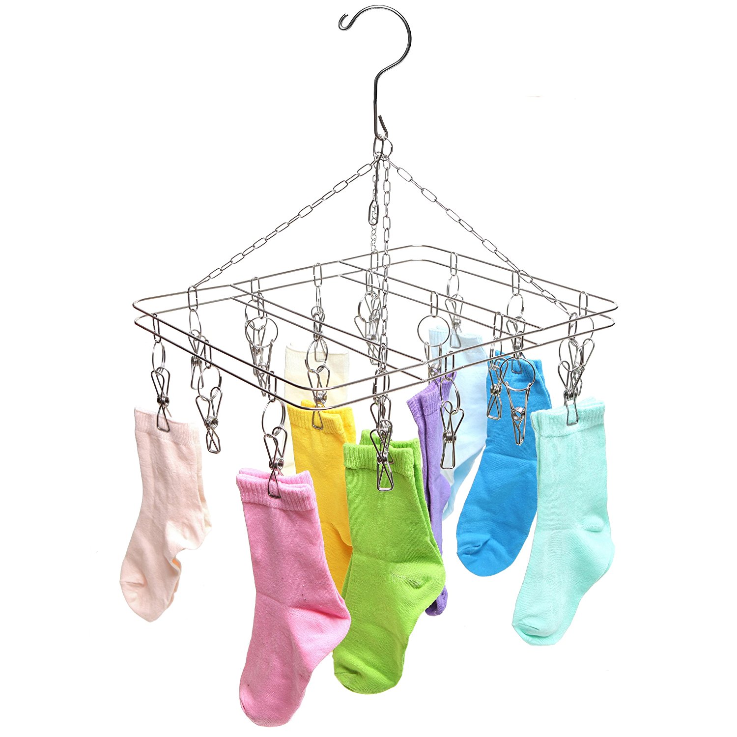 1500x1500 Stainless Steel 20 Clips Laundry Hanging Rack