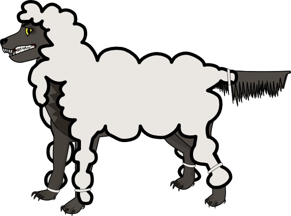 600x447 Jonadab Wolf In Sheep S Clothing Clip Art Free Vector In Open