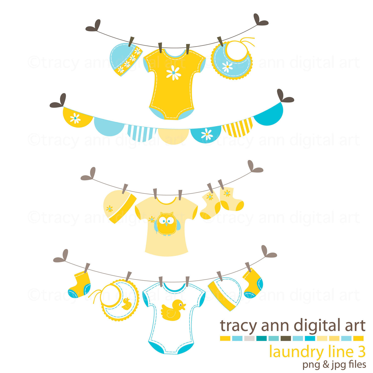 1500x1500 Baby Onesie Clothes Line Clip Art