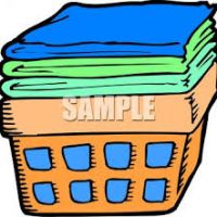 200x200 Laundry Basket Clipart