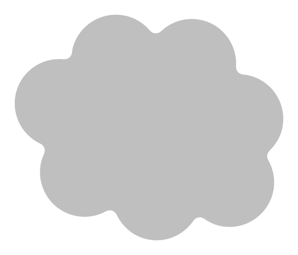 600x514 Cloud Icon White Border Clip Art