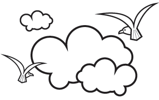 328x207 Cloud Black And White Clouds Clip Art Black And White Free Clipart