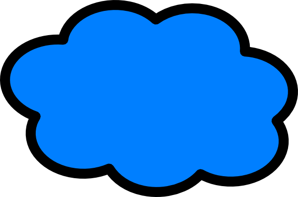 600x398 Free Blue Cloud Clipart Image