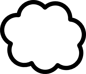 300x257 Cloud Clip Art Free Vector 4vector