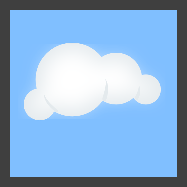 600x600 Cloud Blue Background 72px Clip Art
