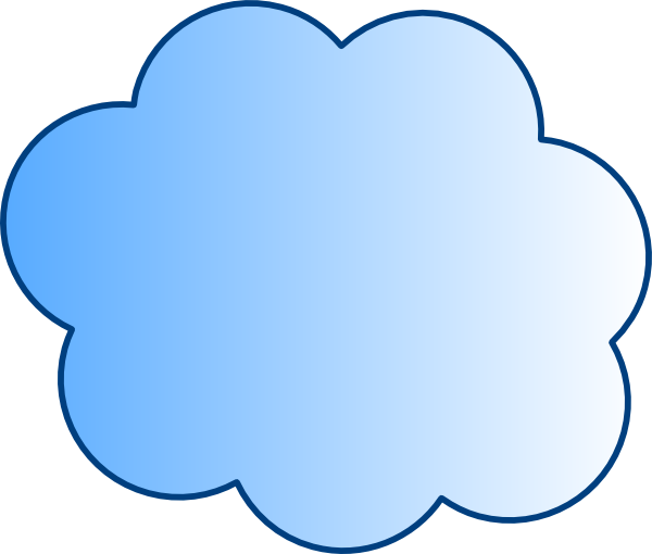 600x510 Blue Cloud Clipart