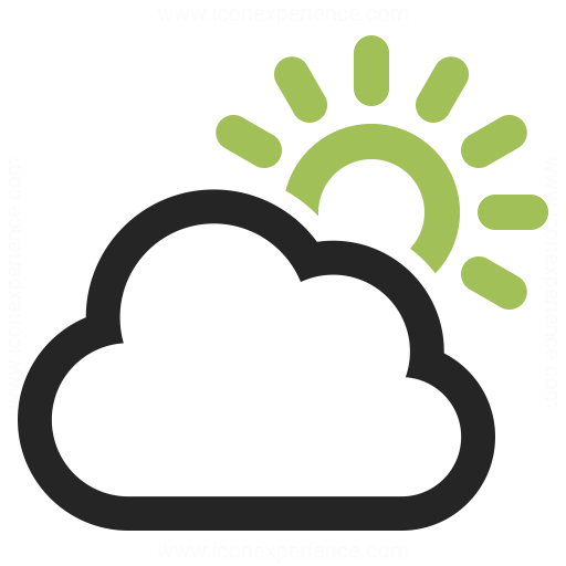 512x512 Cloud Sun Icon Iconexperience