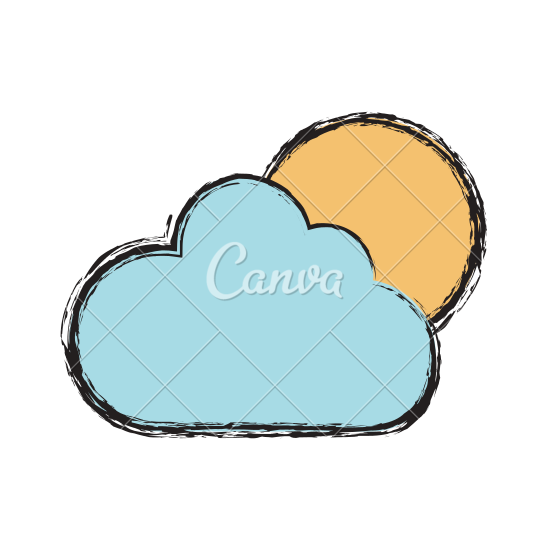 550x550 Sun And Cloud Icon