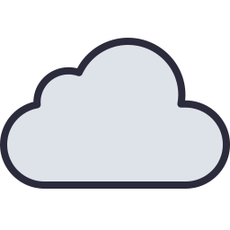 256x256 Cloud Icon Outline Filled