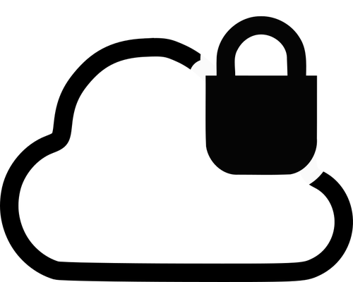 500x400 Secure Cloud Public Domain Vectors