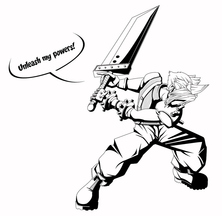 906x881 Dissidia Cloud