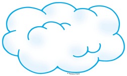252x151 Cloud Outline Clip Art