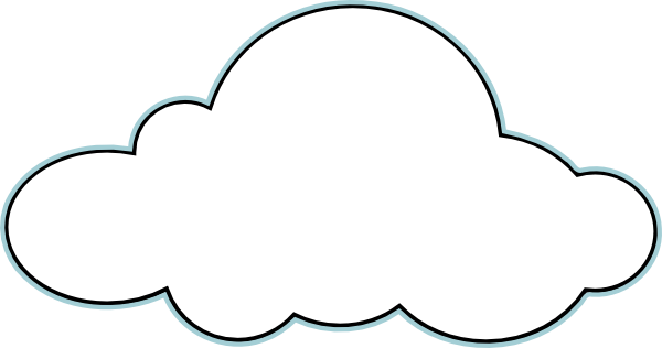 600x316 Cloud Outline Clipart Clipart Panda