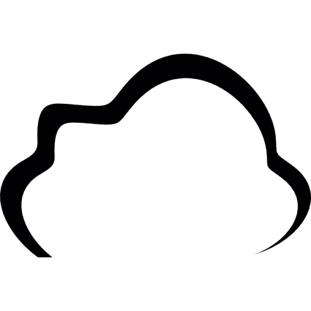626x626 Cloud Outline Icons Free Download