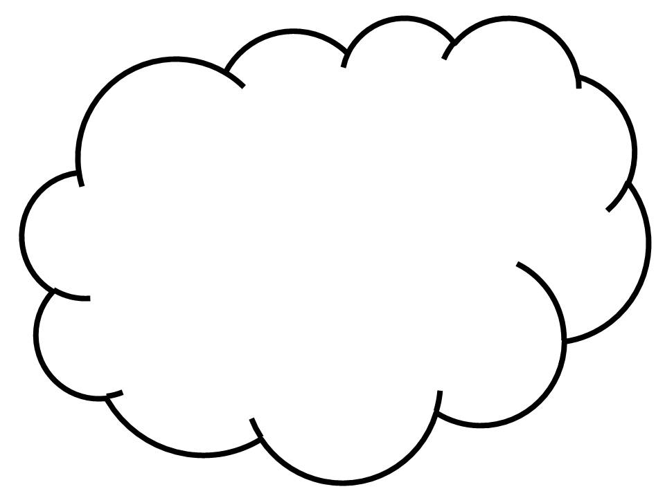 960x720 Cloud Outline Clip Art Biezumd 2